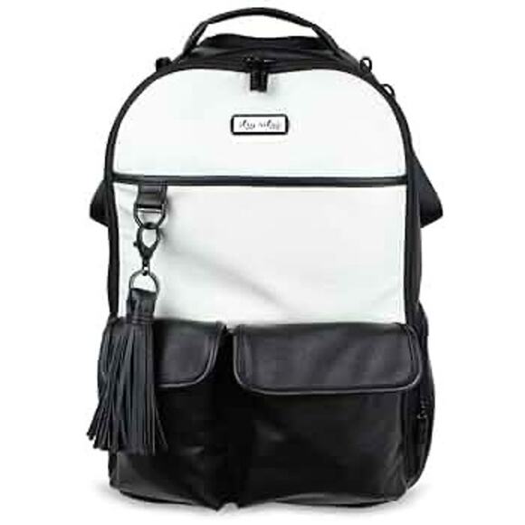 $200 Itzy Ritzy Diaper Backpack - Black White - Picture 1 of 11
